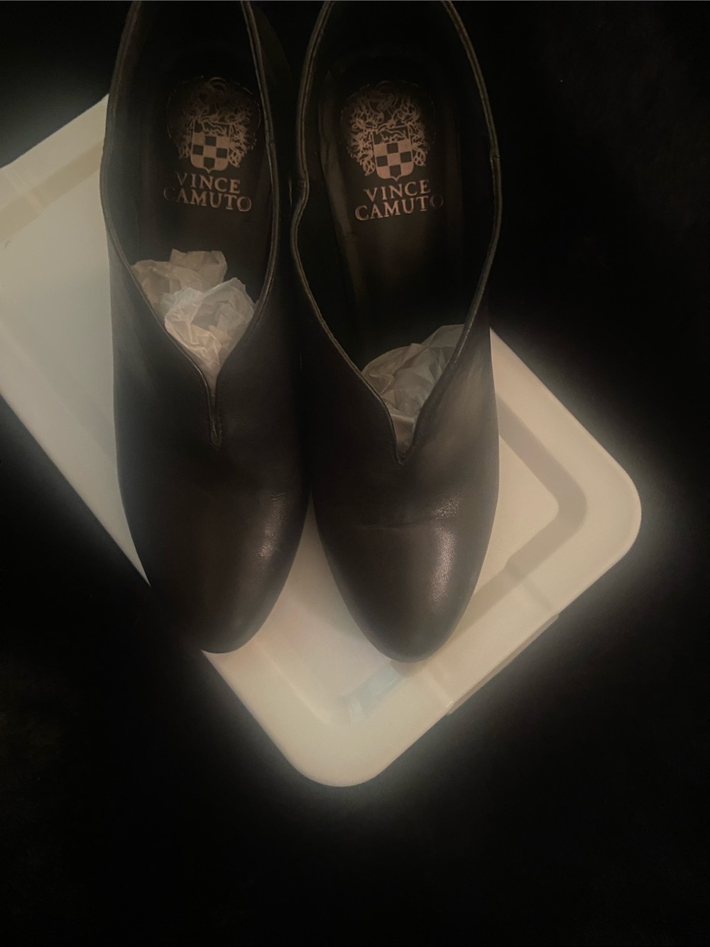 Vince Camuto Black Leather Shoe boot 7.5